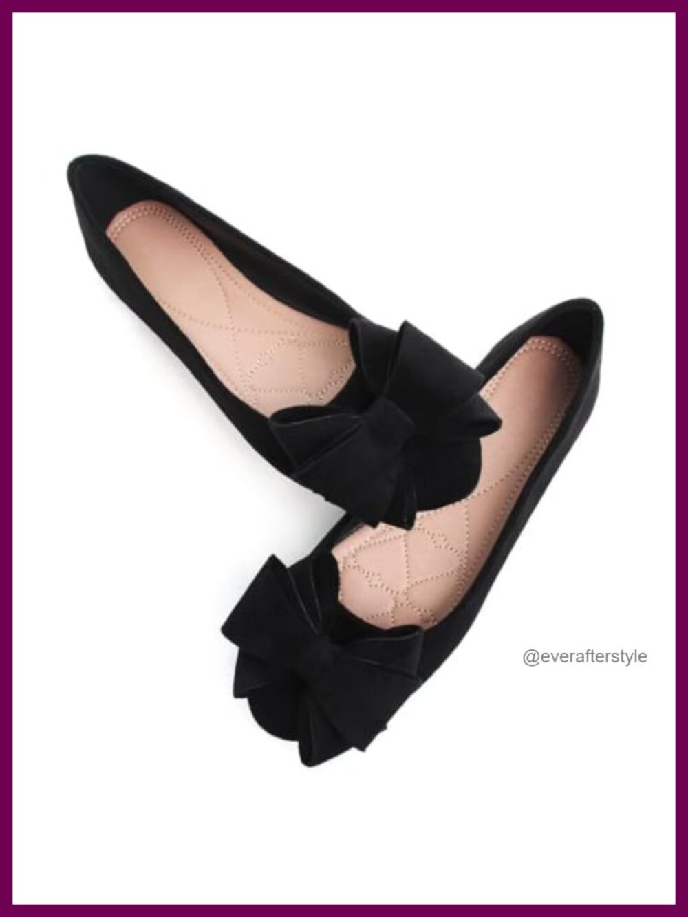 Suede Pointed Toe Bowknot Flats Comfort Dress Shoes